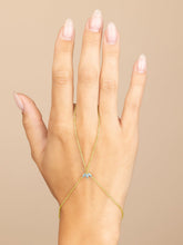 Load image into Gallery viewer, Amari Lotus CZ Hand Chain