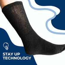 Load image into Gallery viewer, Men's Cotton Diabetic Crew Socks (6 Pair) - DON GREAT
