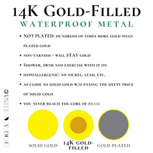Load image into Gallery viewer, 14K GF Mini star stud earrings