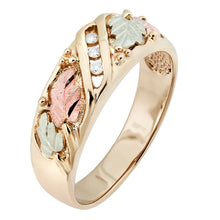 Load image into Gallery viewer, Three Diamond - Black Hills Gold Ladies Ring