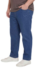 Load image into Gallery viewer, Men’s Lightweight Casual Elastic Waist Pull-On Jeans – Denim & Twill Pants with Easy Fit