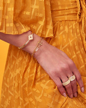 Load image into Gallery viewer, Sterling Silver Pave Bar & Link Bracelet