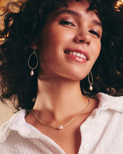 Load image into Gallery viewer, Elyse Pearl & Oval Drop Dangle Earrings