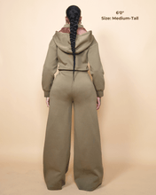 Load image into Gallery viewer, Green Satin Lined Jumpsuit - DON GREAT