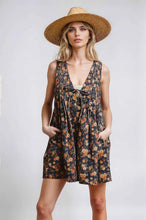 Load image into Gallery viewer, Vintage Bloom Denim Romper