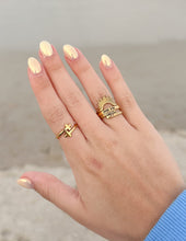 Load image into Gallery viewer, Gold Wrapped Cross Ring