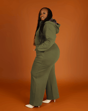 Load image into Gallery viewer, Green Satin Lined Jumpsuit - DON GREAT