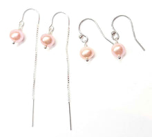 Load image into Gallery viewer, Single Pearl earrings