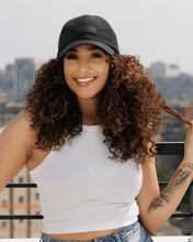Load image into Gallery viewer, Black Waterproof Satin Lined Dad Hat - DON GREAT