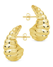 Load image into Gallery viewer, Corinne Twisted Polished Earrings