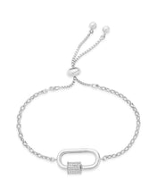Load image into Gallery viewer, CZ Carabiner Bolo Bracelet
