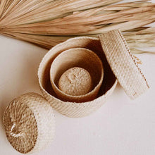 Load image into Gallery viewer, Blonde Small Storage Basket Set