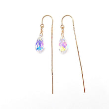 Load image into Gallery viewer, Swarovski Crystal droplet earrings