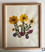 Load image into Gallery viewer, Pressed Flowers Wall Art 8x10