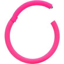 Load image into Gallery viewer, 18G 3/8 Pink Matte Cartilage Hinged Segment Ring