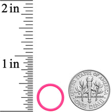Load image into Gallery viewer, 18G 3/8 Pink Matte Cartilage Hinged Segment Ring