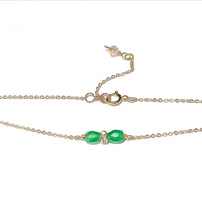 Load image into Gallery viewer, Jade sparkle necklace