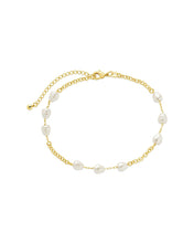 Load image into Gallery viewer, Allie Stationed Pearl Anklet