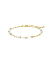 Load image into Gallery viewer, Allie Stationed Pearl Anklet