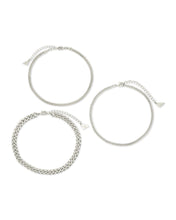 Load image into Gallery viewer, Adalina Three Chain Anklet Set