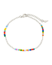 Load image into Gallery viewer, Iridiana Rainbow Beaded Anklet