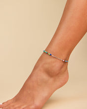 Load image into Gallery viewer, Iridiana Rainbow Beaded Anklet