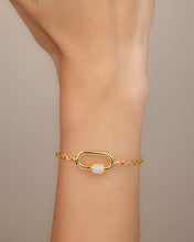 Load image into Gallery viewer, CZ Carabiner Bolo Bracelet
