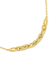 Load image into Gallery viewer, Harley CZ Interlocking Chain Bracelet