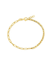 Load image into Gallery viewer, Emerald CZ Tennis & Chain Bracelet