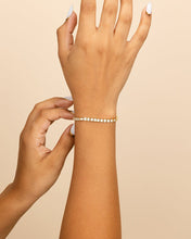 Load image into Gallery viewer, Christina Square CZ Tennis Bracelet