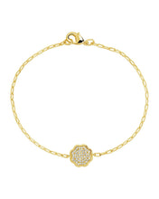 Load image into Gallery viewer, Raemy CZ Rose Petal Station Bracelet