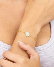 Load image into Gallery viewer, Raemy CZ Rose Petal Station Bracelet