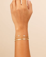 Load image into Gallery viewer, Paisley CZ & Layered Chain Bracelet