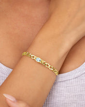 Load image into Gallery viewer, Rebel Station CZ Curb Chain Bracelet