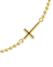Load image into Gallery viewer, Sterling Silver Kelsey Beaded Cross Bracelet