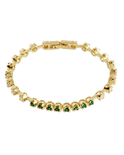 Load image into Gallery viewer, Liesbeth Emerald Accent Tennis Bracelet