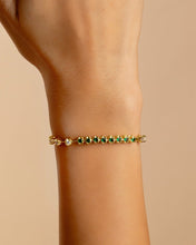 Load image into Gallery viewer, Liesbeth Emerald Accent Tennis Bracelet