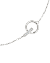 Load image into Gallery viewer, Sterling Silver Keilani Lock Link Bracelet