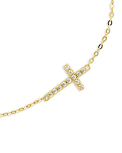 Load image into Gallery viewer, Sterling Silver Kinsey Luxe Cross Accent Bracelet