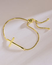 Load image into Gallery viewer, Polished Cross Bolo Bracelet