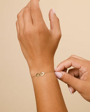 Load image into Gallery viewer, Sterling Silver Delicate Infinity Bracelet