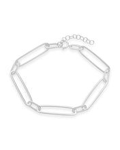 Load image into Gallery viewer, Sterling Silver Polished Large Link Bracelet