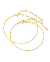 Load image into Gallery viewer, Sterling Silver Chloe Chain Bracelet Set of 2