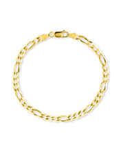 Load image into Gallery viewer, Dainty Sterling Silver Figarro Chain Bracelet