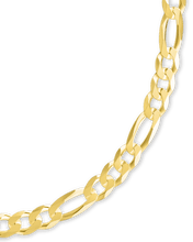 Load image into Gallery viewer, Dainty Sterling Silver Figarro Chain Bracelet