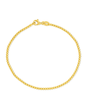 Load image into Gallery viewer, Sterling Silver Basia Dainty Beaded Chain Bracelet