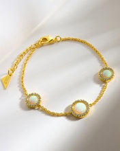 Load image into Gallery viewer, Oasis Opal & CZ Stationed Bracelet