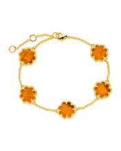 Load image into Gallery viewer, Rose Petal Station Bracelet