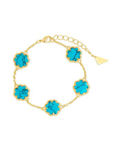 Load image into Gallery viewer, Rose Petal Station Bracelet