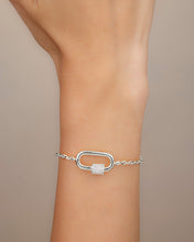 Load image into Gallery viewer, CZ Carabiner Bolo Bracelet